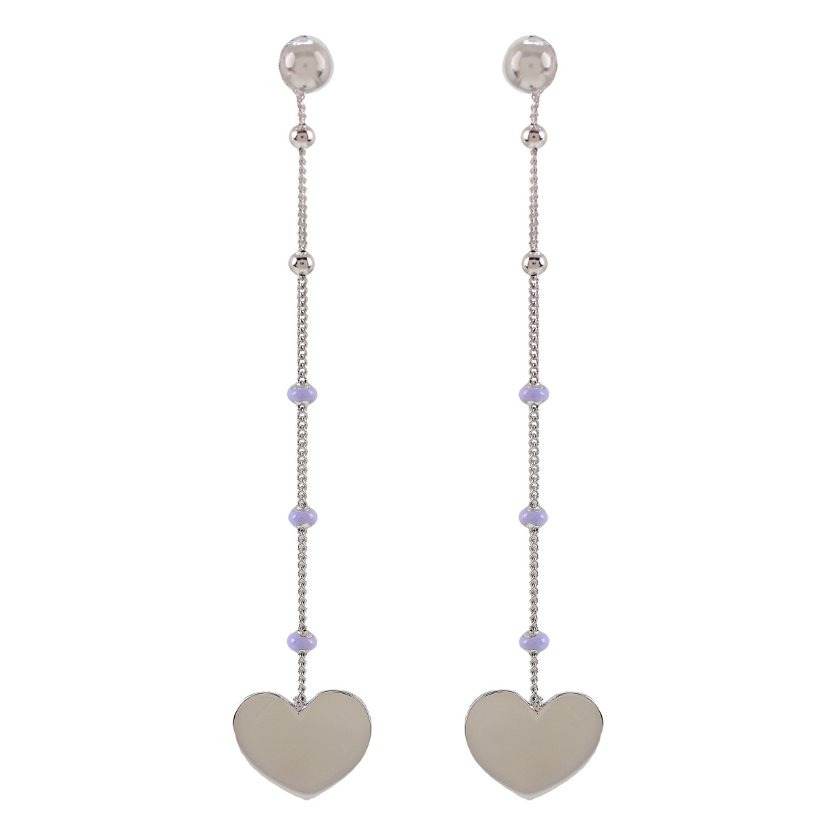 PENDIENTES PLATA 925 COLGANTES CORAZON