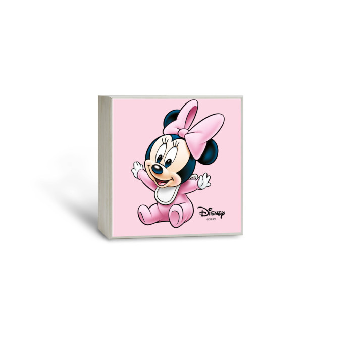 LUZ NOCTURNA MINNIE MOUSE ROSA 14X14