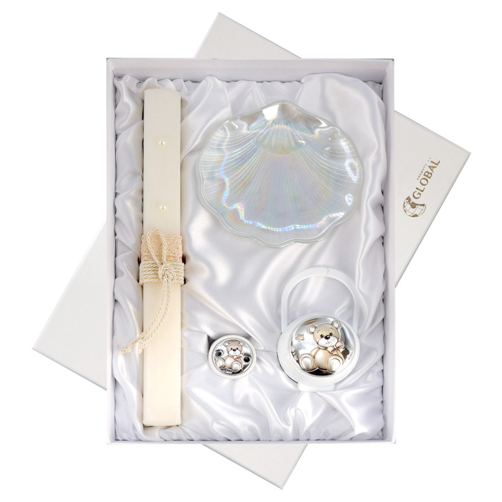 ESTUCHE VELA CONCHA Y SET PINZA Y P.CHUPETES
