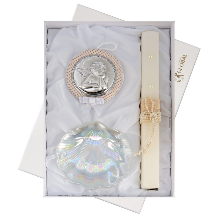ESTUCHE MEDALLON MUSICAL CONCHA Y VELA