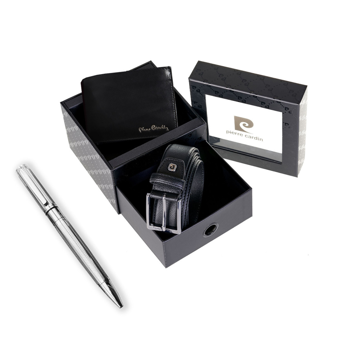 SET CARTERA+CINTURON+BOLIGRAFO PIERRE CARDIN