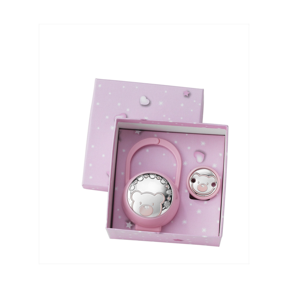 SET PINZA Y PORTACHUPETES CARA OSO