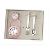 SET PINZA+P.CHUPETES +CUBIERTOS OSO PIJAMA