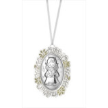 MEDALLON OVAL METALICO ANGEL LIBRO