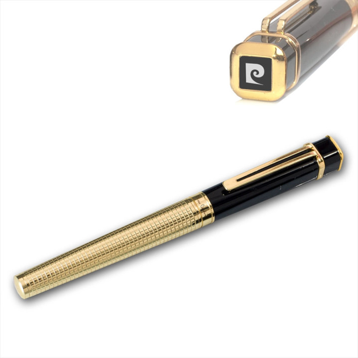 BOLIGRAFO/ROLLER PIERRE CARDIN PLATEADO NEGRO