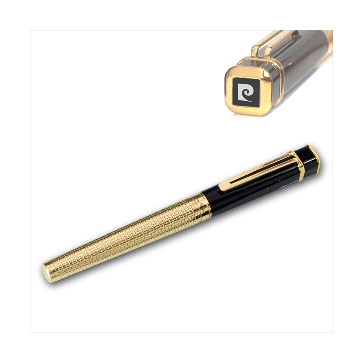 BOLIGRAFO/ROLLER PIERRE CARDIN PLATEADO NEGRO