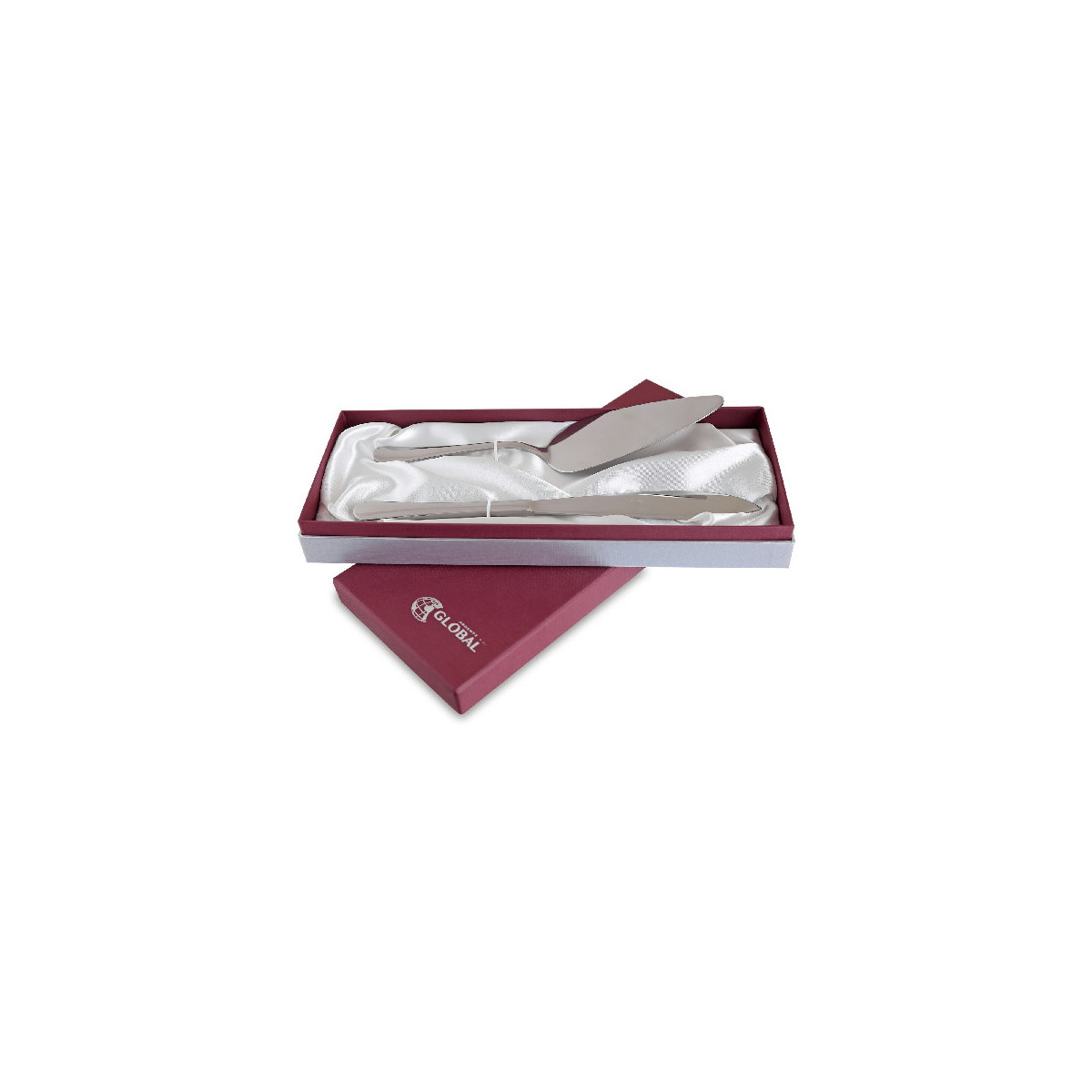 ESTUCHE CUCHILLO Y PALA TARTA ACERO