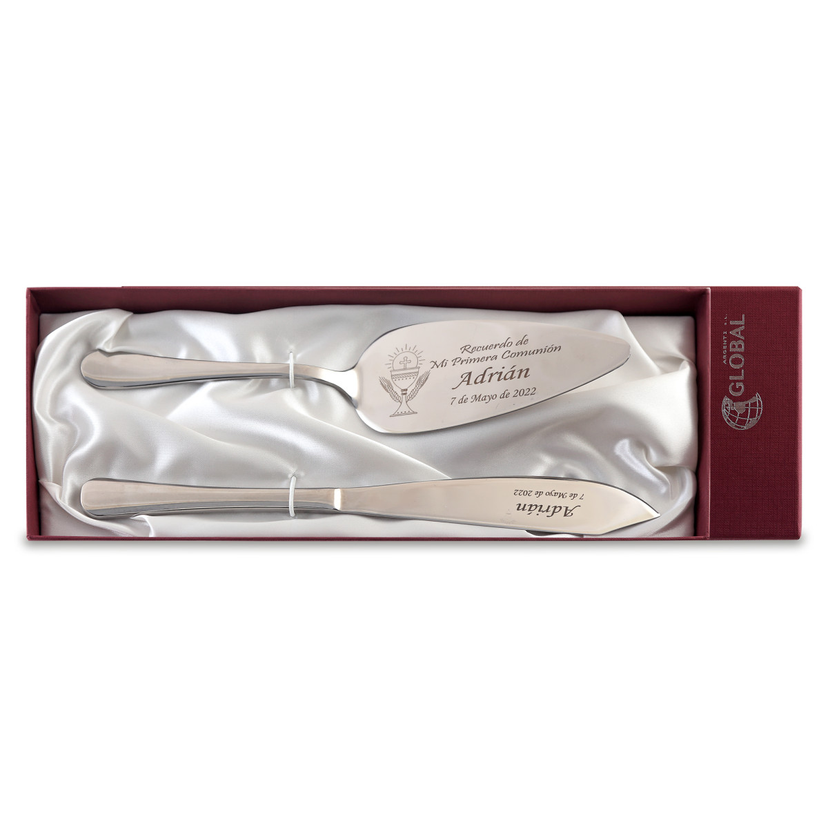 ESTUCHE CUCHILLO Y PALA TARTA ACERO