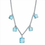 COLLAR ACERO SRA PIEDRA CELESTE