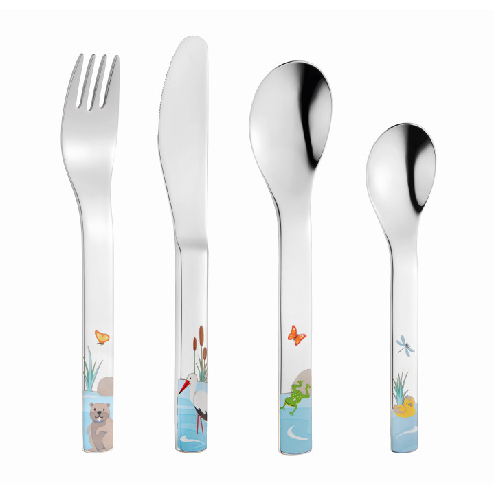 SET CUBIERTOS Y VAJILLA 7PCS MANAO
