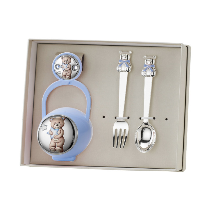 SET PINZA PORTA Y CUBIERTO OSO ESTRELLAS