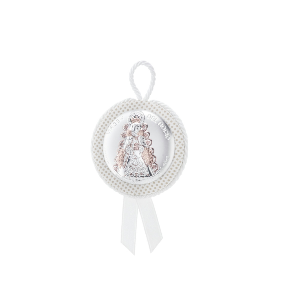 MEDALLON VIRGEN ROCIO LUNARES 7CMS