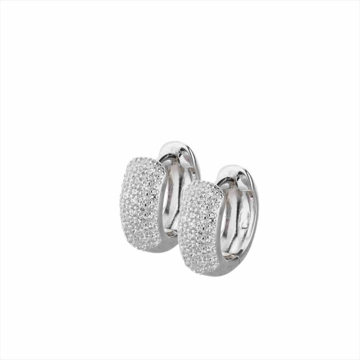 PENDIENTES PLATA 925 CIRCONITA 1CM