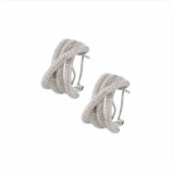 PENDIENTES PLATA 925 CIRCONITAS 2CM