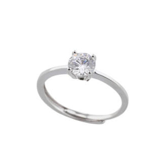 ANILLO PLATA 925 CIRCONITA 0,6CMS