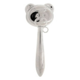 SONAJERO CARA OSO 13CMS LATON PLATEADO