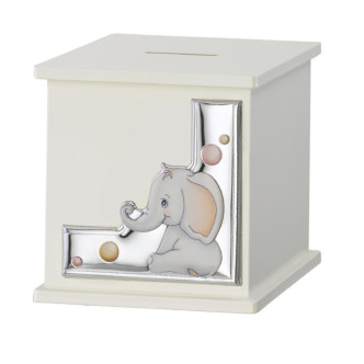 HUCHA CUBO 8,5X8,5  ELEFANTE
