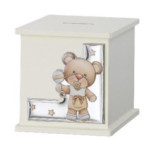 HUCHA CUBO 8,5X8,5 OSO SONAJERO