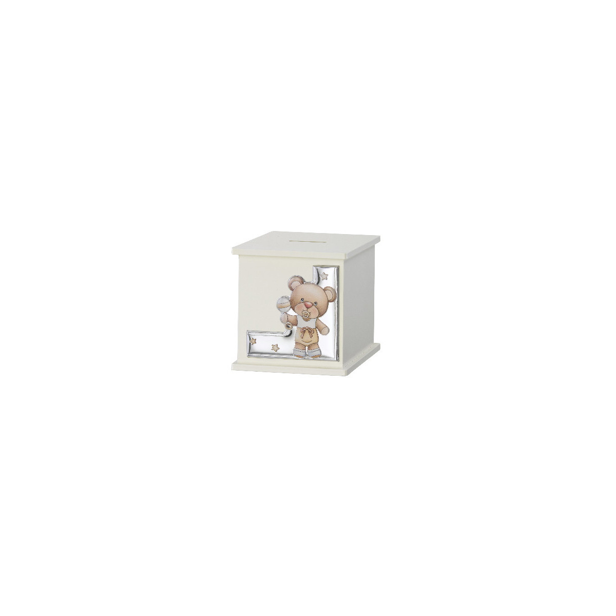 HUCHA CUBO 8,5X8,5 OSO SONAJERO