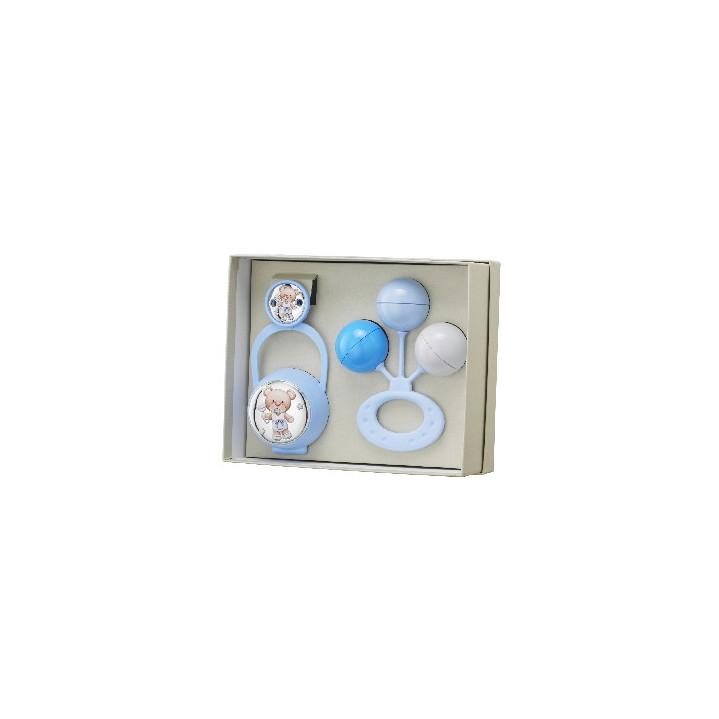 SET PINZA+P.CHUPETES+SONAJERO OSO SONAJ.