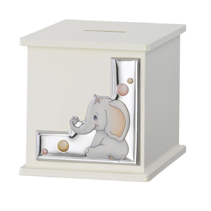 HUCHA CUBO 8,5X8,5  ELEFANTE
