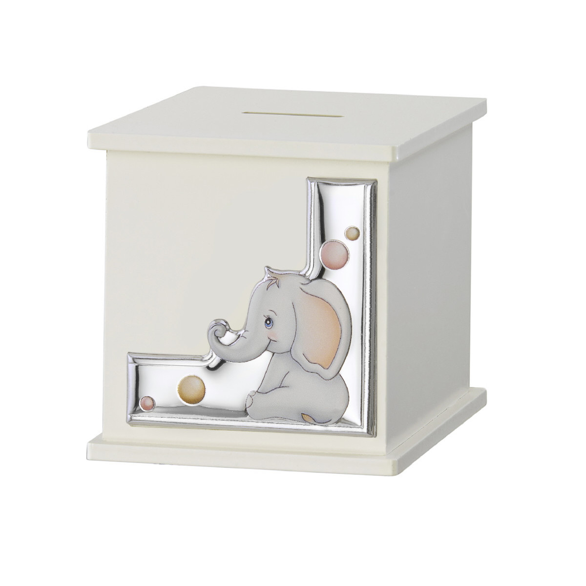 HUCHA CUBO 8,5X8,5  ELEFANTE