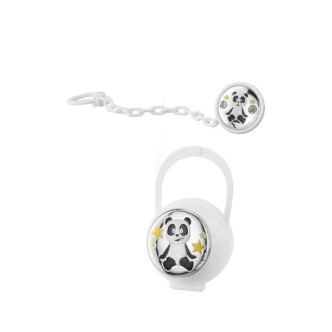 SET PINZA+PORTA CHUPETES PANDA ESTRELLA