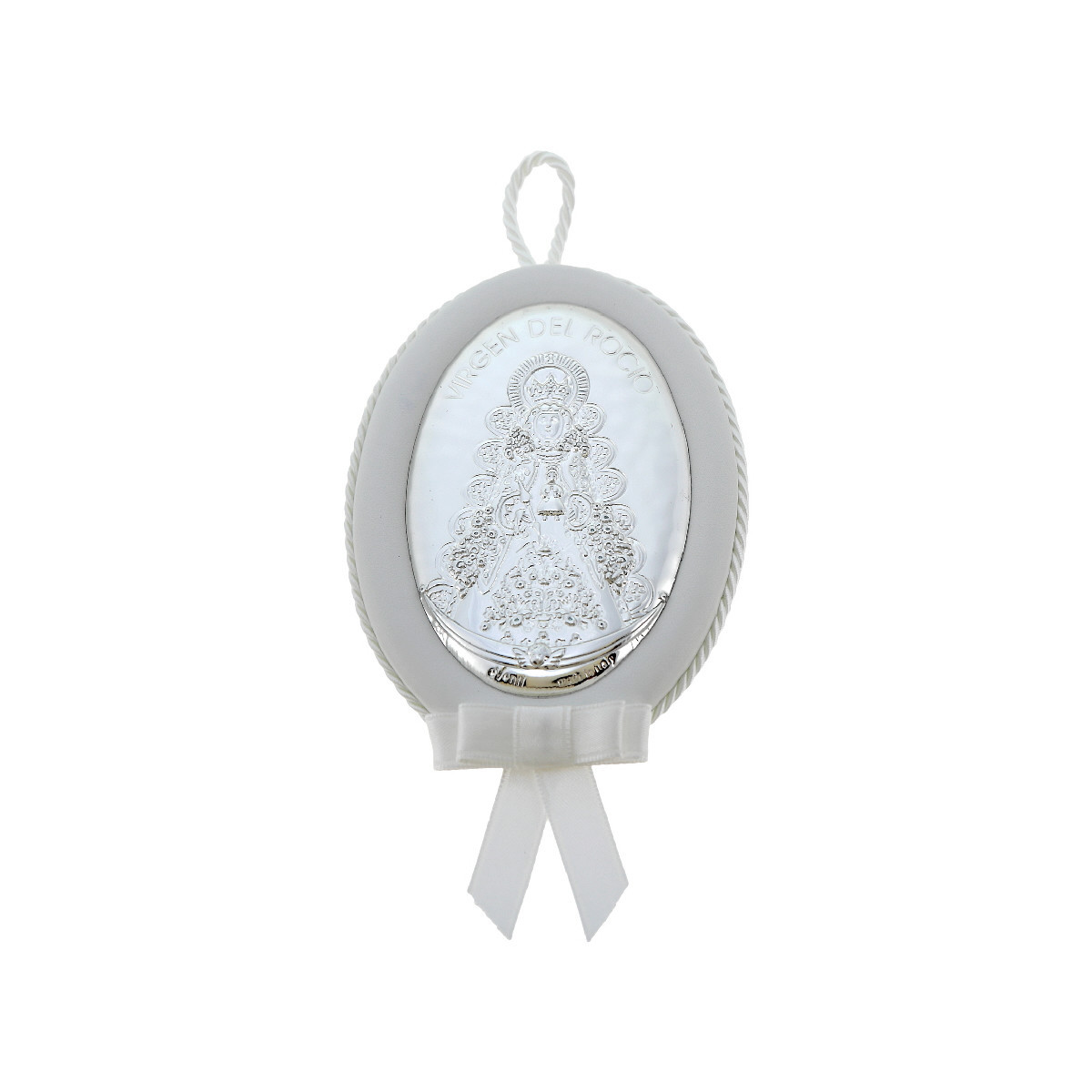 MEDALLON MUSICAL OVAL VIRGEN DEL ROCIO