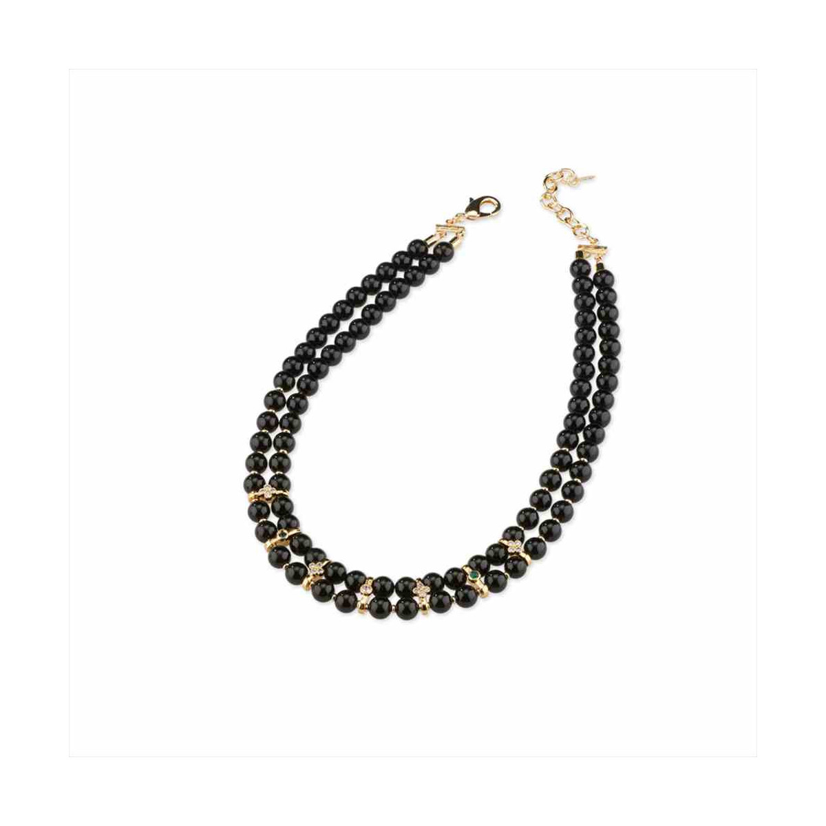 COLLAR PIEDRA NEGRA 45+5CMS