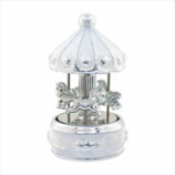 CARROUSEL MUSICAL CON LUZ ESTRELLAS 17CM
