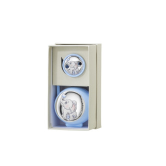 SET PINZA+P.CHUPETES ELEFANTE CORAZON