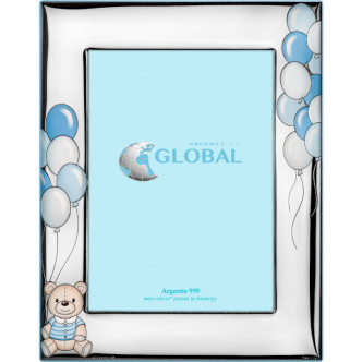 P.FOTOS OSO GLOBOS 13X18 CELESTE