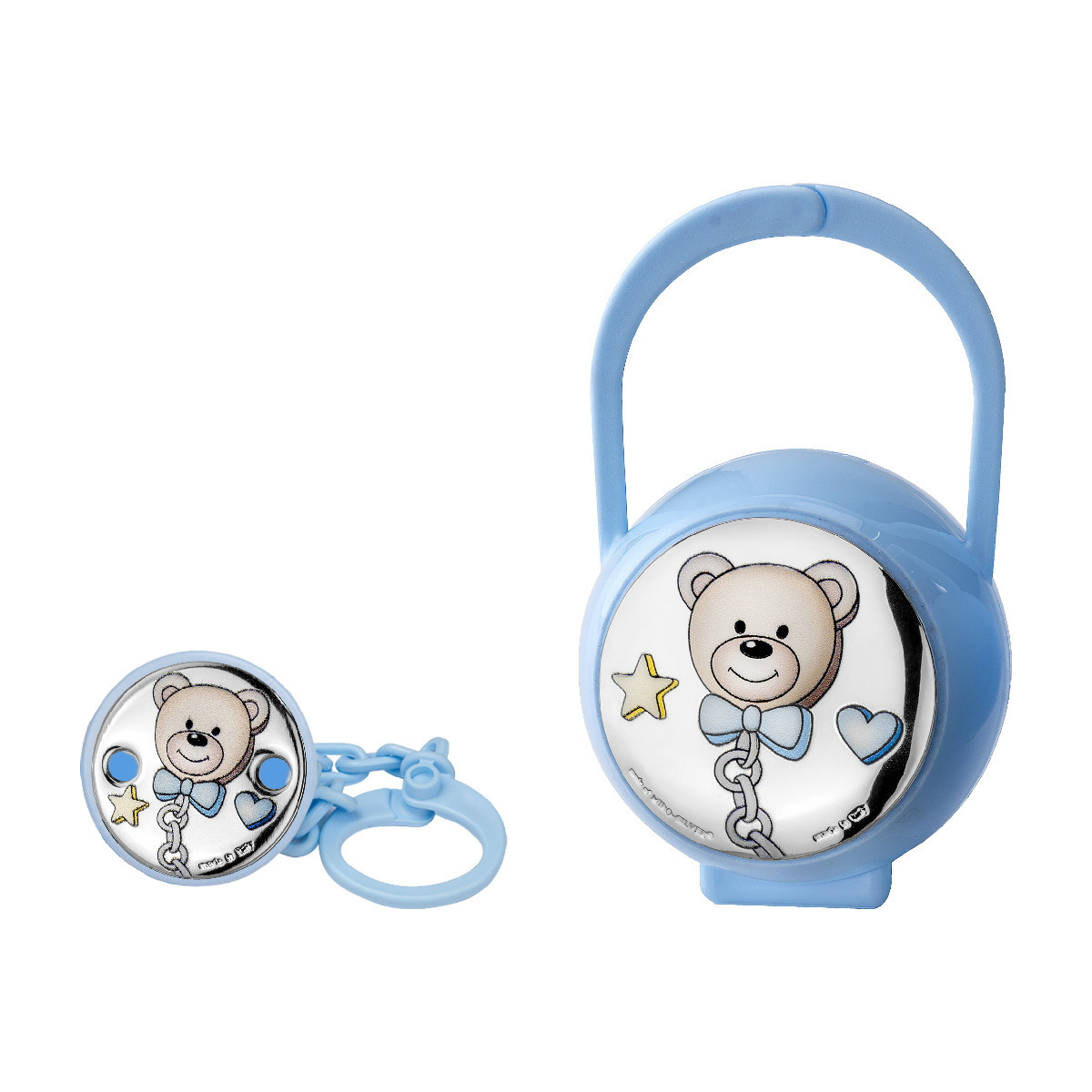 SET PINZA+P.CHUPETE CHUPET. CELESTE