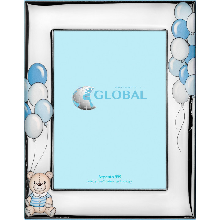 P.FOTOS OSO GLOBOS 13X18 CELESTE