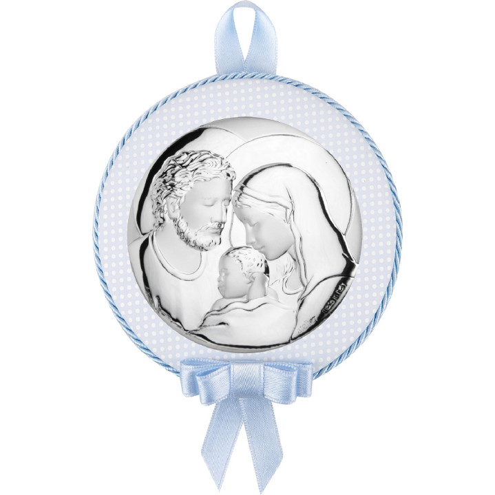 MEDALLON REDONDO S.FAMILIA 11CMS CELESTE