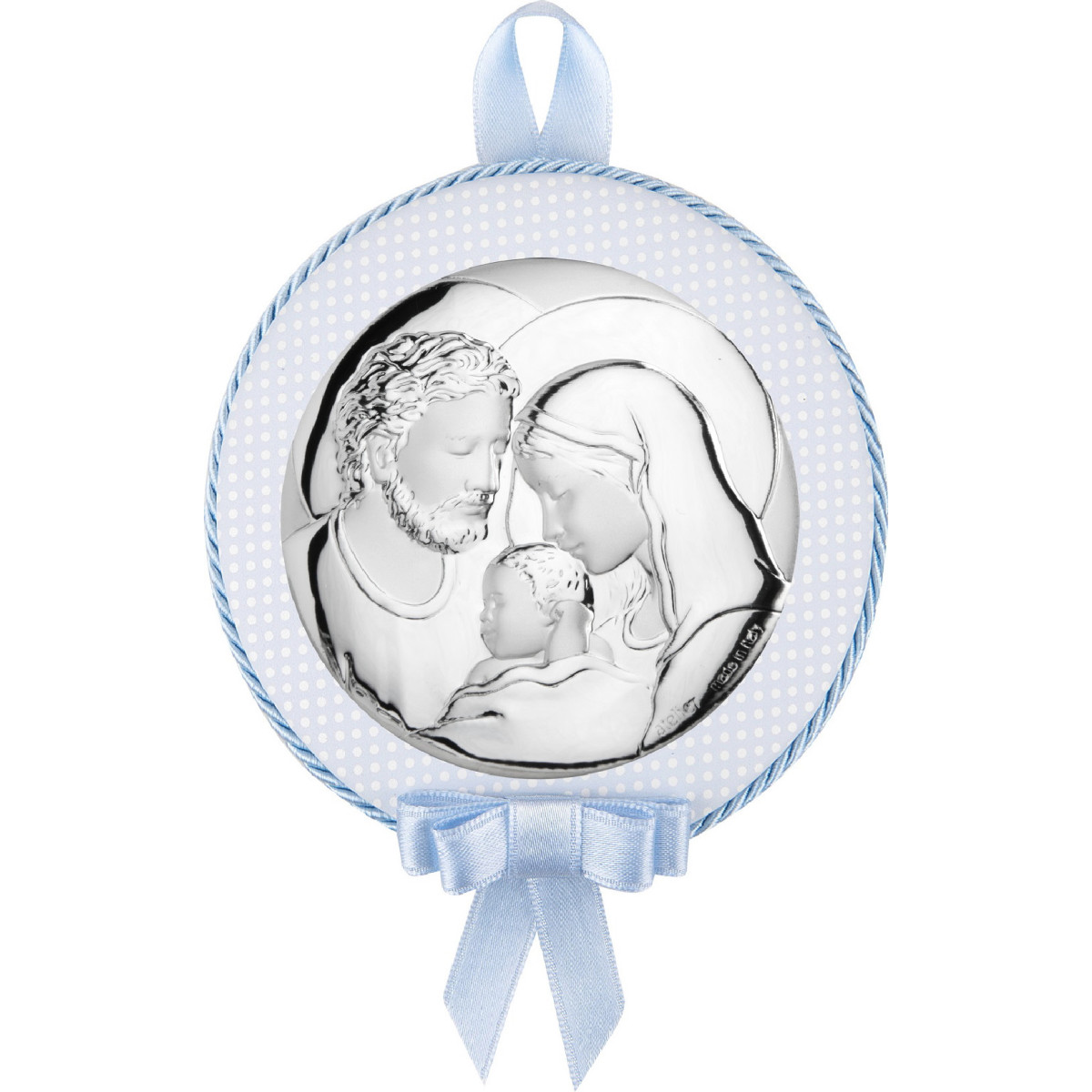 MEDALLON REDONDO S.FAMILIA 11CMS CELESTE