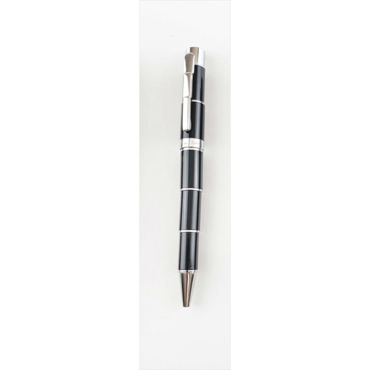 BOLIGRAFO NEGRO PLATEADO PIERRE CARDIN