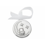 MEDALLA PLATA 925 7CMS OSO LUNA