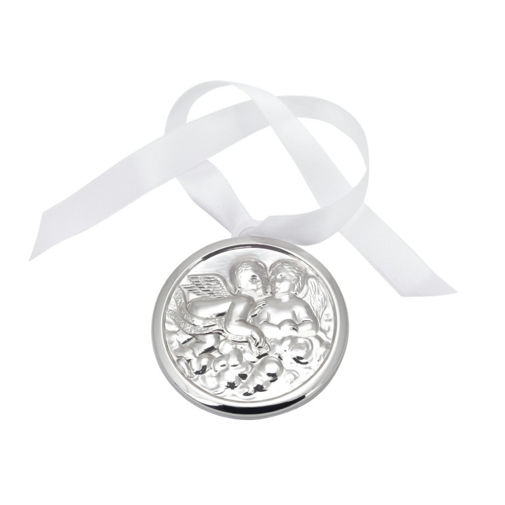 MEDALLA PLATA 925 ANGELES 7CMS