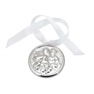MEDALLA PLATA 925 ANGELES 7CMS