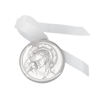 MEDALLA PLATA 925 VIRGEN NIÑO 7CMS