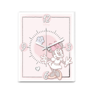 RELOJ MADERA MINNIE MOUSE 20X25