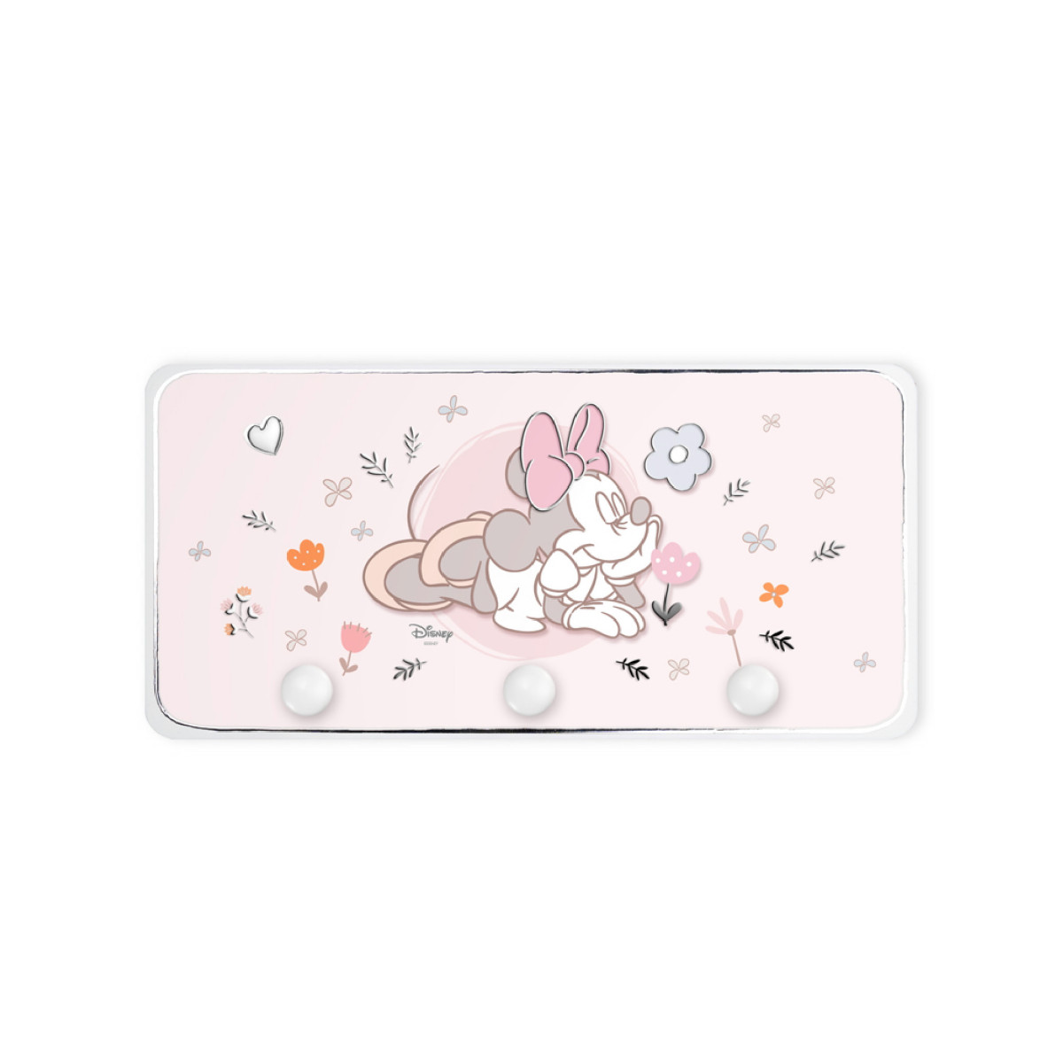 PERCHA MADERA MINNIE MOUSE 37X18
