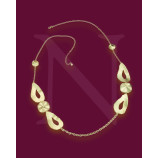 COLLAR 90+5CMS PLATA 925 BAÑO ORO 24K