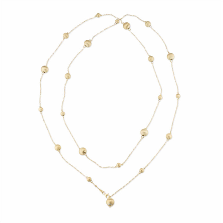 COLLAR 130CM PLATA 925 BAÑO ORO 24K
