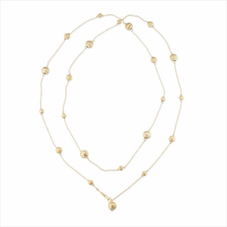 COLLAR 130CM PLATA 925 BAÑO ORO 24K