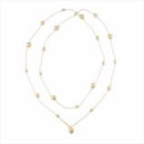 COLLAR 130CM PLATA 925 BAÑO ORO 24K