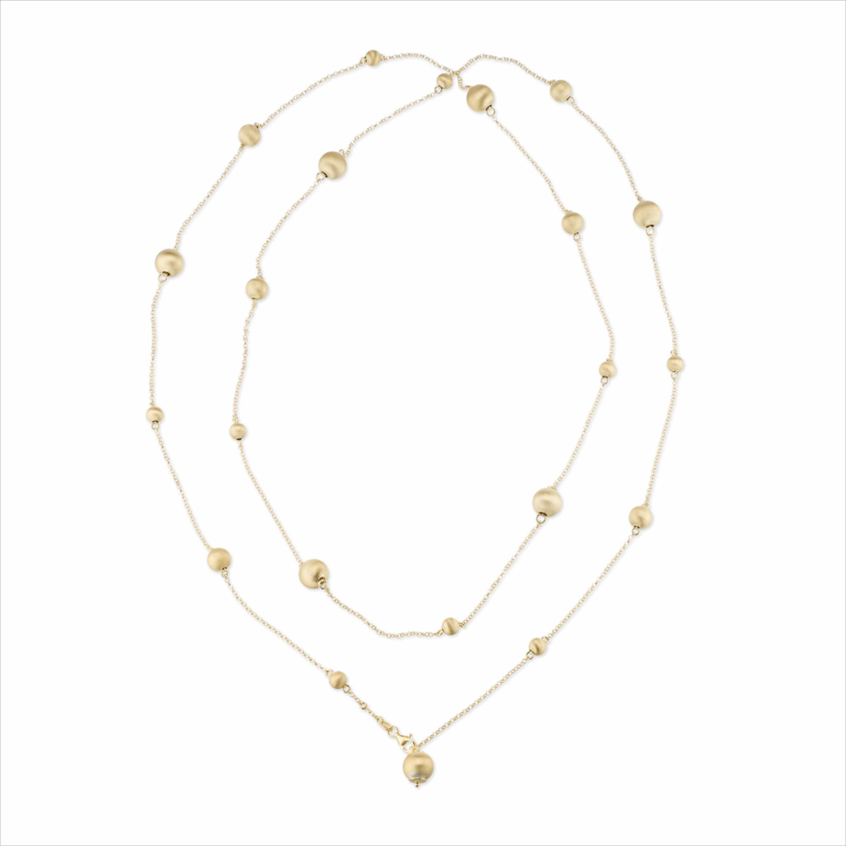 COLLAR 130CM PLATA 925 BAÑO ORO 24K