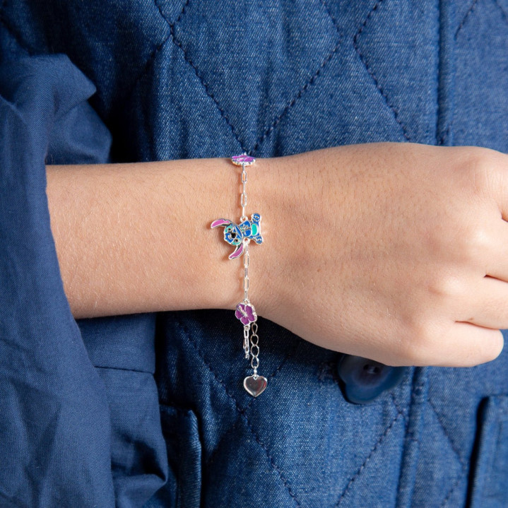 PULSERA STICH FLORES PLATA 925