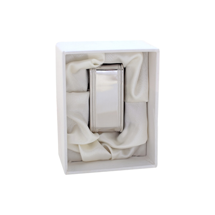 SERVILLETERO OVAL ALPACA C/ESTUCHE